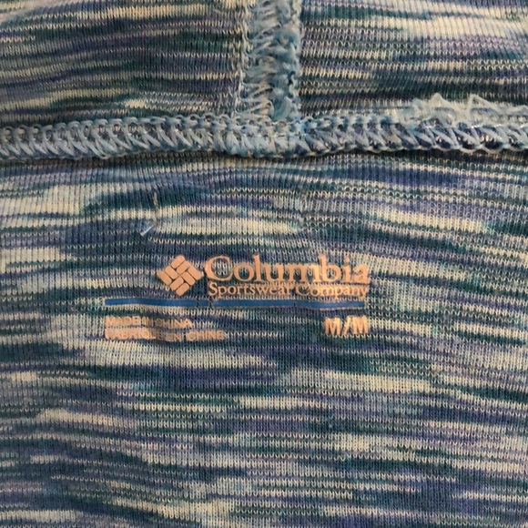 Lightweight Columbia Blue/Teal Zippered Jacket, M - Picture 3 of 4